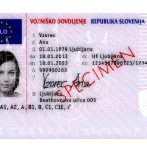 BUY SLOVENIAN DRIVER'S LICENSE